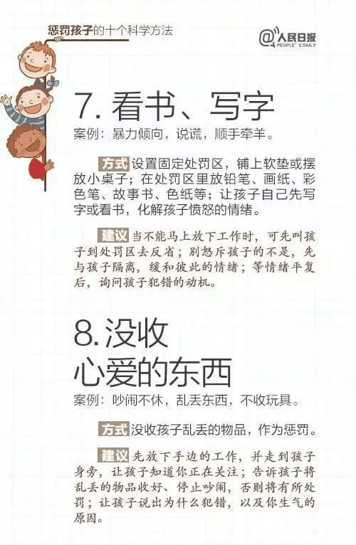 人民日報：15個表揚孩子和10個懲罰孩子的科學方法，轉(zhuǎn)給家長！