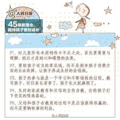 人民日報：45條陪伴孩子的新理念，值得收藏！